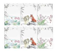 Whnbuij Watercolor Paint Book - Water Coloring Guide,Aesthetic Patterns Chinese Brush Painting Book - for Kids Adults Boys Girls Artists Teens Beginners Travel School Art Craft