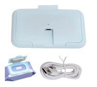 Whnbuij Wet Wipes Heater, USB Thermostatic Wet Wipes Warmer, Wipes Dispenser Warmer with Smart Temperature Sensor for Travel, Picnic, Camping, Car, and Home