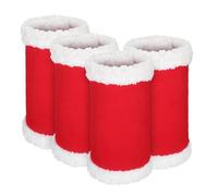 Whnbuij Wide and Comfortable Riding Boots with Christmas Bandages for the Horse Legs, Cute Santa Design Sashes for Wide and Comfortable, Great for Parades and Christmas Photos