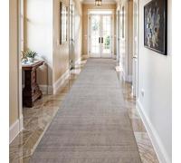 Whnoorher Traditional Grey Hallway Runner Rug, Extra Long Carpet Runners for Kitchen/Throw Entry Foyer/Living Room/Front Door, Non-Slip Dirt Trapper Narrow Rugs, Easy Cleaning(70×100cm/2.3ft×3.3ft)