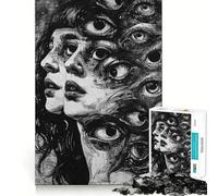 Who Am I Jigsaw Puzzle1000 Pieces Mind Train Fun Clean Cut Sturdy Components Captivating Leisure for Cozy Indoors (38x26cm)