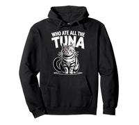 Who Ate All The Tuna Angry Cat Funny Pullover Hoodie