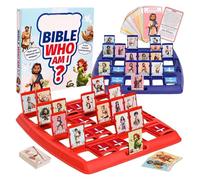 Who Board Game, Classic 24 Holy Characters with Life Story & Verse Cards, 24 Characters Interactive Toy Educational Game, for School Classroom Home Family Time Birthdays Friends Gatherings Work