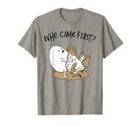 Who Came First Chicken or Egg? Chickens Lover Funny Farmer T-Shirt