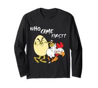 Who Came First... The Chicken or The Egg? - (Funny T-Shirt) Long Sleeve T-Shirt