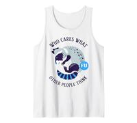 Who Cares What Other People Think (Funny Ferret Graphic) Tank Top