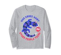 Who Cares What Other People Think (Gecko Graphic) Long Sleeve T-Shirt