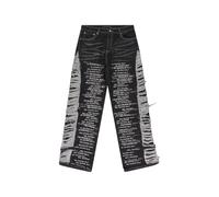 Who Decides War Ultra Flare Scripture distressed jeans - Black 34