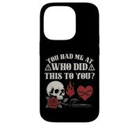 Who Did This To You Trope Dark Romance Reader Bookish Merch Case for iPhone 14 Pro