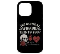 Who Did This To You Trope Dark Romance Reader Bookish Merch Case for iPhone 14 Pro Max