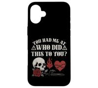 Who Did This To You Trope Dark Romance Reader Bookish Merch Case for iPhone 16 Plus
