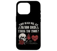 Who Did This To You Trope Dark Romance Reader Bookish Merch Case for iPhone 16 Pro