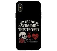 Who Did This To You Trope Dark Romance Reader Bookish Merch Case for iPhone X/XS