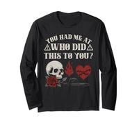 Who Did This to You Trope Dark Romance Reader Bookish Merch Long Sleeve T-Shirt