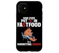 Who Ever Put S in Fastfood! Funny Burger Marketing Genius Case for iPhone 11