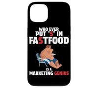 Who Ever Put S in Fastfood! Funny Burger Marketing Genius Case for iPhone 13
