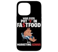 Who Ever Put S in Fastfood! Funny Burger Marketing Genius Case for iPhone 14 Pro Max