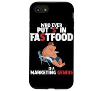 Who Ever Put S in Fastfood! Funny Burger Marketing Genius Case for iPhone SE (2020) / 7 / 8