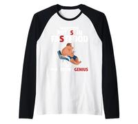 Who Ever Put S in Fastfood! Funny Burger Marketing Genius Raglan Baseball Tee