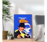 Who Framed Roger Rabbit, 80s Movie Print Vintage Nostalgic Film Poster, A4 and A3 Size Frame Options, Home, Pub, Café, Bar Decoration Wall Art Print, House gift for movie lovers (A4 Print Only)