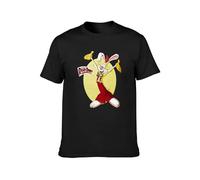 Who Framed Roger Rabbit Men's T-Shirt Graphic Printed Black Tee XXL