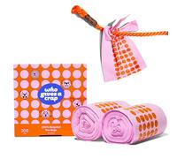 Who Gives a Crap 100% Recycled Pet Waste Bags, 200 Count, 3L / 3 Quart, Designed to Help Resist Leaks and Tears, Tie Handle Poop Bags for Small and Large Dogs, Sustainable Unscented Dog Trash Bags