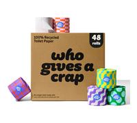 Who Gives A Crap Classic Soft Double Length Toilet Roll, 3 ply, 48 Pack