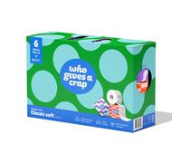 Who Gives A Crap Classic Soft Double Length Toilet Roll, 3 ply, 6 Pack
