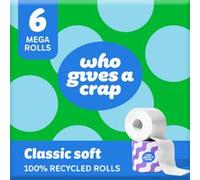 Who Gives A Crap Classic Soft Toilet Tissue 6 Mega Rolls