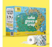 Who Gives A Crap Where's The Loo Edition - Premium Bamboo, Twice as Long, Toilet Roll, Box of 6 (3-Ply, 270 Sheets) - Soft, Strong, Sustainable
