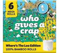 Who Gives a Crap Where's The Loo? Limited Edition Extra Soft Bamboo Toilet Tissue - 6 Mega Rolls