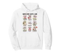 Who God Says I Am Koala Christian Faith Bible Verse Pullover Hoodie