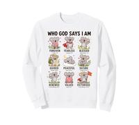 Who God Says I Am Koala Christian Faith Bible Verse Sweatshirt