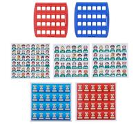 Who Is It Classic Board Game Fun Interactive Family Kids Toy Educational Guessing Game for Children Parents Indoor Outdoor Play ABS Material Colorful Compact Design 1 Set