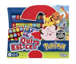 Who is it? Pokémon Edition | 48 Pokémon | Compact and Fun Family Board Game for Kids | 2 Players | 15 Min. | From 6 Years Old - French Version