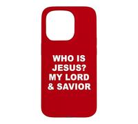 Who is JESUS? My LORD & Savior - Christian Faith Baptism RED Case for iPhone 15 Pro