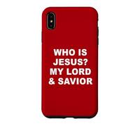 Who is JESUS? My LORD & Savior - Christian Faith Baptism RED Case for iPhone XS Max