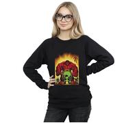 Who Is The Red Hulk Sweatshirt Marvel Black XL
