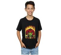 Who Is The Red Hulk T-Shirt Marvel Black 5-6 Years