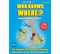 WHO KNOWS WHERE UK & IRELAND Top Map Family Board Game of British Isles