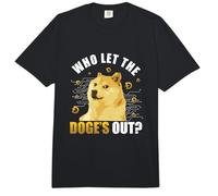 Who Let The Doge´s Out? - Doge Coin Comfort Colors Adult Heavyweight T-Shirt