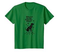 Who Let The Dogs Get Eaten? They're Eating The Dogs T-Shirt, Kids, Kelly Green, 3 Years