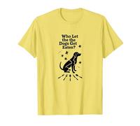 Who Let The Dogs Get Eaten? They're Eating The Dogs T-Shirt, Men, Lemon, XL