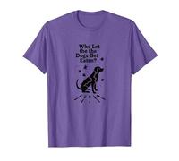 Who Let The Dogs Get Eaten? They're Eating The Dogs T-Shirt, Men, Purple Heather, S