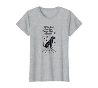 Who Let The Dogs Get Eaten? They're Eating The Dogs T-Shirt, Women, Heather Grey, S