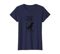 Who Let The Dogs Get Eaten? They're Eating The Dogs T-Shirt, Women, Navy, L