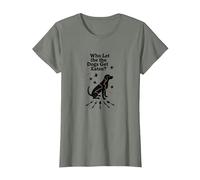 Who Let The Dogs Get Eaten? They're Eating The Dogs T-Shirt, Women, Olive Heather, XL