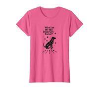Who Let The Dogs Get Eaten? They're Eating The Dogs T-Shirt, Women, Pink Heather, XS