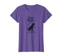 Who Let The Dogs Get Eaten? They're Eating The Dogs T-Shirt, Women, Purple Heather, S