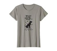 Who Let The Dogs Get Eaten? They're Eating The Dogs T-Shirt, Women, Slate, XL